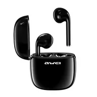 Słuchawki - Awei słuchawki Bluetooth 5.0 T28 TWS + stacja dokująca czarny/black AWEI051BLK - miniaturka - grafika 1