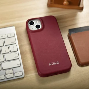 iCarer CE Premium Leather Folio Case skórzane etui iPhone 14 z klapką magnetyczne MagSafe czerwony (WMI14220713-RD) - Etui i futerały do telefonów - miniaturka - grafika 25