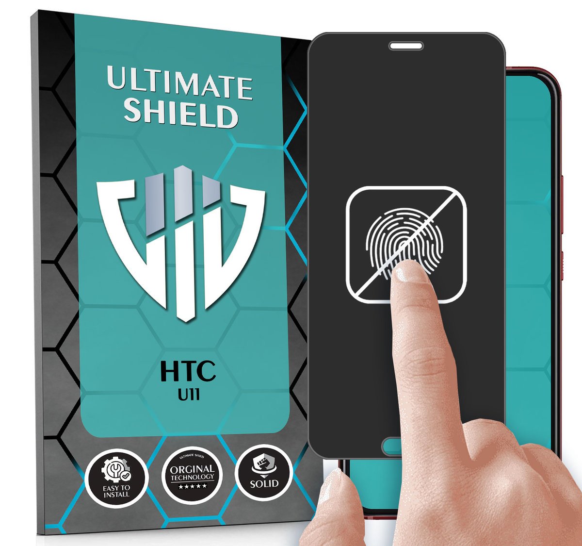 FOLIA DO HTC U11 HYDROŻELOWA MATOWA BRAK ODCISKÓW CAŁY EKRAN 5D