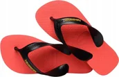 Klapki i japonki damskie - Havaianas Japonki Dziecięce Czarne Logo 29-30 Żtp - miniaturka - grafika 1