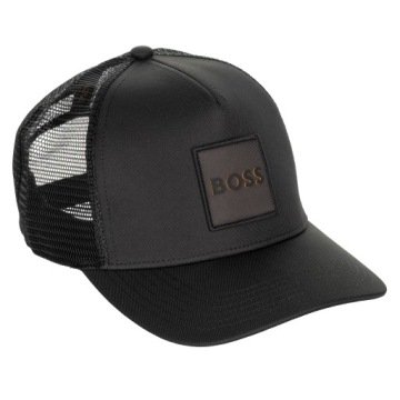 Hugo Boss męska czapka z daszkiem bejsbolówka Black