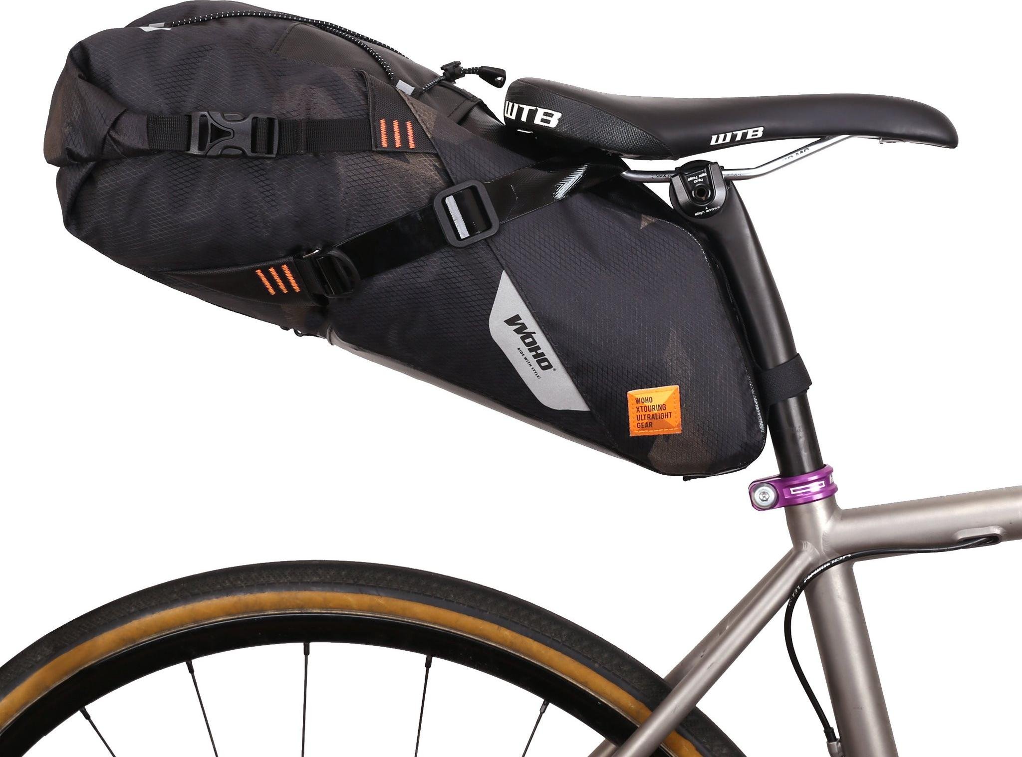 WOHO WOHO X-Touring Nieprzemakalna torba podsiodłowa M, diamond cybercam black  2020 Torebki na sztycę SDB-011-31
