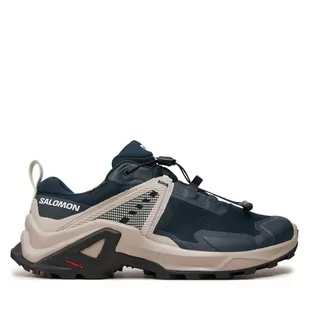 Trekkingi Salomon X Raise Gore-Tex L47458300 Granatowy - Buty trekkingowe dziecięce - miniaturka - grafika 1