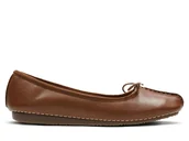 Baleriny - Clarks, Baleriny damskie, Freckle Ice, brązowe, rozmiar 40 - miniaturka - grafika 1