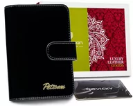 Portfele - Lumarko Mały Skórzany Portfel Damski Czerwony ! - miniaturka - grafika 1