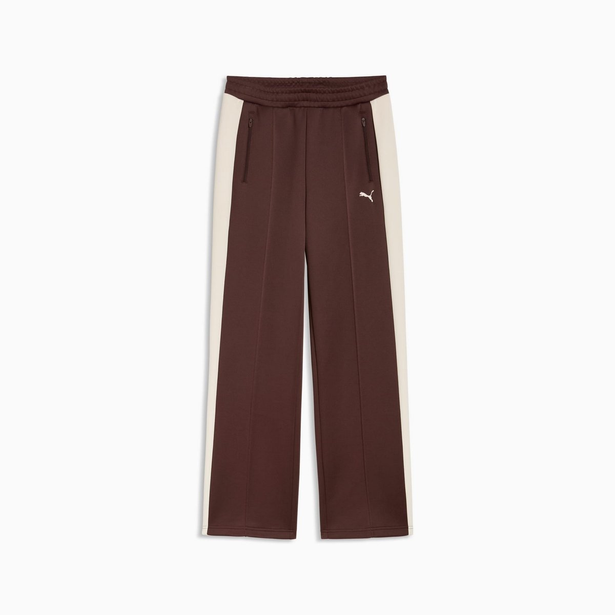 Spodnie dresowe damskie Puma T7 ALWAYS ON STRAIGHT brązowe 62979731 r L