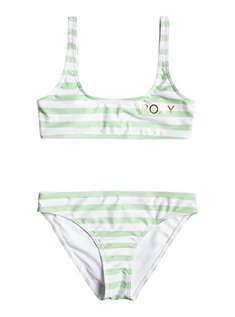 Stroje kąpielowe dla dziewczynek - Roxy zestaw Bikini Bralette dla dziewczynek zielony 6 - grafika 1