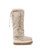 Kozaki damskie - Jenny Fairy Kozaki WS19002-04A Beżowy - miniaturka - grafika 1