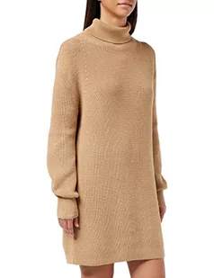 Calvin Klein Damska Ck Chunky Sweter Sukienka Ponadczasowa Wielbłądzi, L, Ponadczasowy wielbłądzi, L - Sukienki - miniaturka - grafika 1