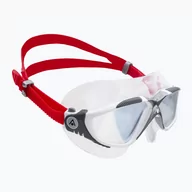 Maski do nurkowania - Maska do pływania Aquasphere Vista white/red/mirrored iridescent MS5050906LMI - miniaturka - grafika 1