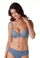 Biustonosze - LOVABLE Push-up z Czapka I Wyściółka Gwiazdy Biustonosz Balkonowy Kobieta, niebieski proszek, 38 / C - miniaturka - grafika 1