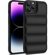 Etui i futerały do telefonów - König Design Etui kompatybilne z Apple iPhone 15 Pro Plastikowe, miękkie etui na telefon komórkowy - Etui na telefon komórkowy czarne - miniaturka - grafika 1