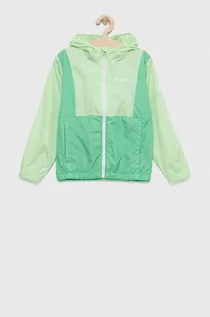 Kurtki i płaszcze dla dziewczynek - Columbia kurtka dziecięca Lily Basin Jacket kolor zielony - grafika 1