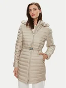 Kurtki damskie - Calvin Klein Kurtka przejściowa K20K207109 Beżowy Slim Fit - miniaturka - grafika 1