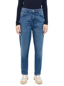 Spodnie damskie - Mustang Dżinsy "Charlotte" - Tapered fit - w kolorze niebieskim - miniaturka - grafika 1