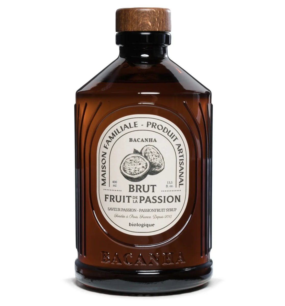 Syrop Bacanha o smaku marakui (Passion Fruit) ORGANIC 400 ml – do wody, lemoniady i koktajli