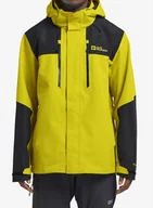 Kurtki narciarskie - Kurtka z membraną Jack Wolfskin Jasper 2L Jacket - chartreuse - miniaturka - grafika 1