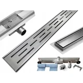 Odpływy liniowe - Odpływ liniowy MEXEN Flat M01, srebrny, 60 cm - miniaturka - grafika 1