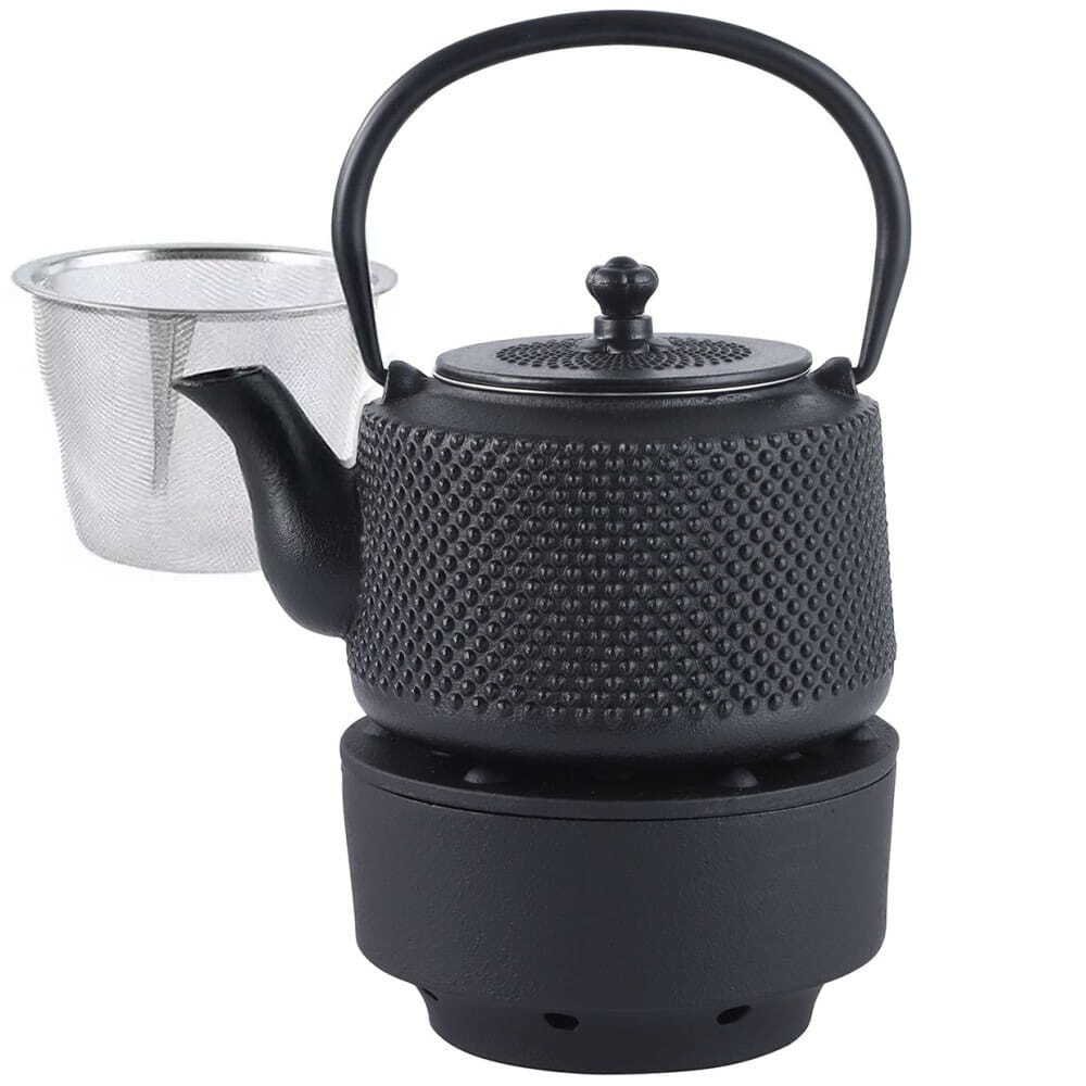 Żeliwny dzbanek do herbaty z podgrzewaczem 0.8L Dzbanek z filtrem 0.8L Kinghoff Kh-1847