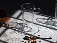 Filiżanki - Filiżanka szklana ze spodkiem 0,35 L Trendglas - COSTA III 4E.210724 - miniaturka - grafika 1