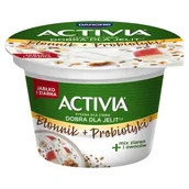 Kefiry, jogurty, maślanki - Activia Jogurt jabłko i ziarna 170 g - miniaturka - grafika 1