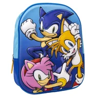 Plecaki szkolne i tornistry - Plecak przedszkolny 3D Sonic - miniaturka - grafika 1