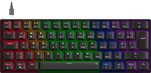 SPEEDLINK SL-670015-BK klawiatura Gaming USB QWERTZ Niemiecki Czarny SL-670015-BK - Klawiatury - miniaturka - grafika 1