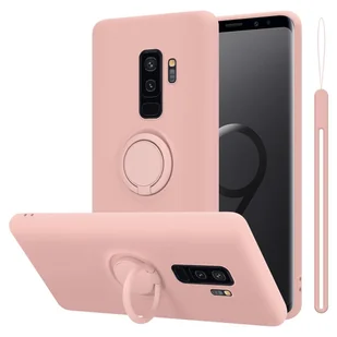 Pokrowiec Do Samsung Galaxy S9 PLUS w LIQUID RÓŻOWY Etui TPU Obudowa Ochronny Case Cover Plecki Cadorabo - Etui i futerały do telefonów - miniaturka - grafika 1