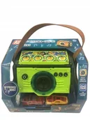 Zabawki konstrukcyjne - ELEFUN Tor wyścigowy i głośnik 2 w 1 ZIELONY - miniaturka - grafika 1