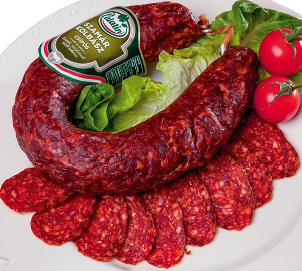 Palatin Szamár Kolbász 400g – ostra węgierska kiełbasa z osła 70%, dojrzewająca i wędzona (kiełbasa z ośliny)
