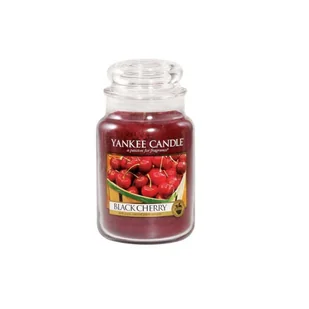 Yankee Candle Large Jar duża świeczka zapachowa Black Cherry 623 g - Świece - miniaturka - grafika 2