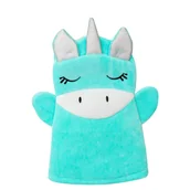 Rękawice i gąbki do kąpieli - Life - rękawica kąpielowa dla dzieci turkusowa 1szt - miniaturka - grafika 1