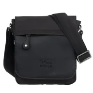 Torebki damskie - Mała Miejska Torba Na Ramię Listonoszka Paris Winner Czarna - miniaturka - grafika 1