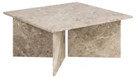 Ławy i stoliki kawowe - Stolik Kawowy Vega 90X90 Brązowy Marmur Lakierowany Latte - miniaturka - grafika 1