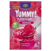 Kisiel - Krüger Yummy! Kisiel do kubka smak malinowy 30 g - miniaturka - grafika 1