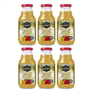 Sady Wincenta Sok 100% jabłkowo-gruszkowy naturalnie mętny tłoczony NFC Zestaw 6 x 330 ml - Soki i napoje niegazowane - miniaturka - grafika 1