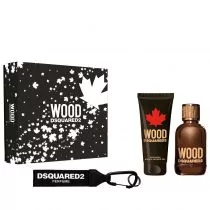 Dsquared2 Wood zestaw Edt 100 ml + Żel pod prysznic 100 ml + Breloczek dla mężczyzn - Zestawy perfum męskich - miniaturka - grafika 1