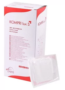 Zarys - Kompres Kompri Lux S BOX, 7,5x7,5cm, 50x3szt. - Leki przeciwbólowe - miniaturka - grafika 1