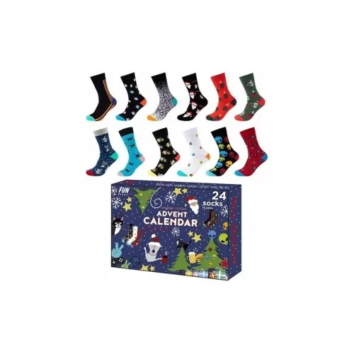 Skarpetki FUNSOCKS Kalendarz Adwentowy 12pak FU71512-5652