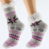 Skarpetki dla dzieci - Skarpetki Dziecięce Antypoślizgowe Zimowe 32-35 - miniaturka - grafika 1