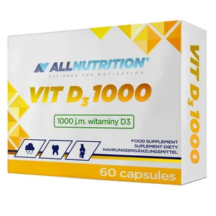 ALLNUTRITION Vit D3 1000 60caps - Witaminy i minerały dla sportowców - miniaturka - grafika 1