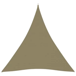 vidaXL Lumarko Żagiel ogrodowy, tkanina Oxford, trójkątny, 4x5x5 m, beżowy! 135179 - Parasole ogrodowe - miniaturka - grafika 1
