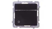Wyłączniki światła i elektryczne - Ospel Sonata czarny łącznik światło ŁP-5RS/m/33 ŁP-5RS/m/33 - miniaturka - grafika 1