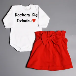 Kocham cię dziadku - komplet dla dziewczynki - Body dla niemowląt - miniaturka - grafika 1