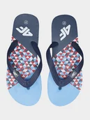 Klapki i japonki damskie - 4F Klapki Japonki dla chłopca Niebieski Biały Czerwony Wzór Rozmiar 33 - miniaturka - grafika 1