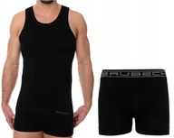 Koszulki męskie - TERMOAKTYWNA BIELIZNA CODZIENNA Bezszwowa Brubeck Podkoszulka Bokserki -2XL - miniaturka - grafika 1