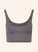 Biustonosze - Nike Biustonosz Sportowy Zenvy grau - miniaturka - grafika 1