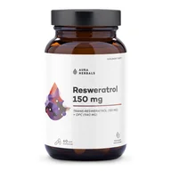 Serce i układ krążenia - Aura Herbals Resweratrol 150 mg, kapsułki 60 szt. - miniaturka - grafika 1