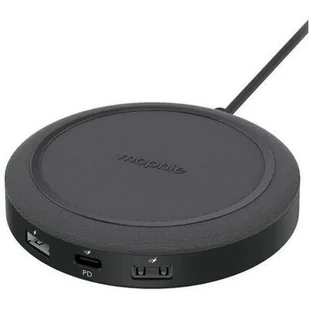 Mophie Universal Wireless Charging Hub ładowarka do czterech urządzeń ładowanie bezprzewodowe 10W dodatkowe 3 porty USB A 12W USB A 18W USB C 20W czarny 401307464 - Ładowarki do telefonów - miniaturka - grafika 1