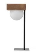 Lampy stojące - Lampka stołowa Bloom 50366 Sigma do gabinetu ball kula brązowa biała - miniaturka - grafika 1
